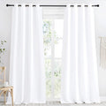 NICETOWN Room Darkening Window Treatment Curtain, Pure White, Single Panel by NICETOWN