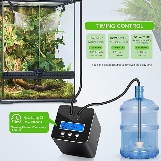 reptile humidifier, LCD with timing function, time length and interval can be - Image 3