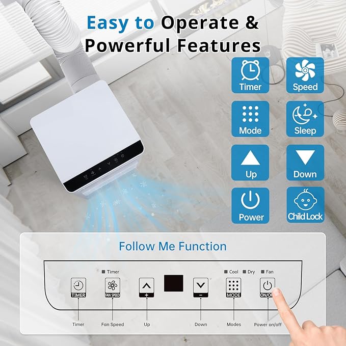 GarveeLife 8000 BTU Portable Air Conditioner - Image 4