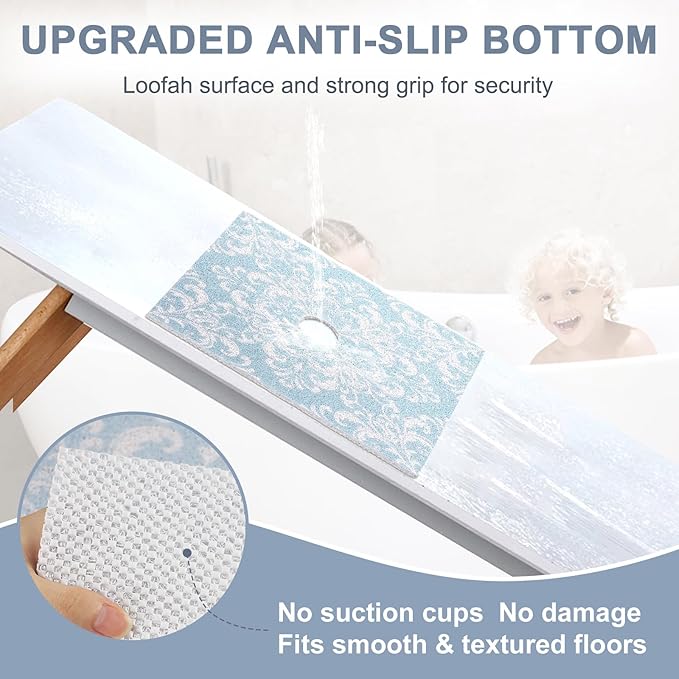 Square Shower Mat Non Slip: 24x24 Inch Extra Large Shower Mats - Image 4