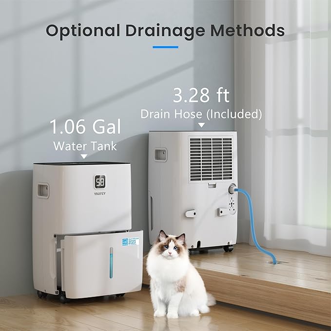 Yaufey 5000 Sq. Ft. Energy Star Certified Dehumidifier, Max 80 Pints - Image 7
