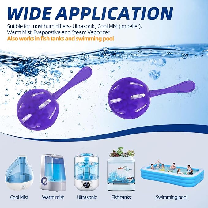 Humidifier Cleaner Ball, Tank Cleaning Cartridge, Purifies Water and Eliminates - Image 4