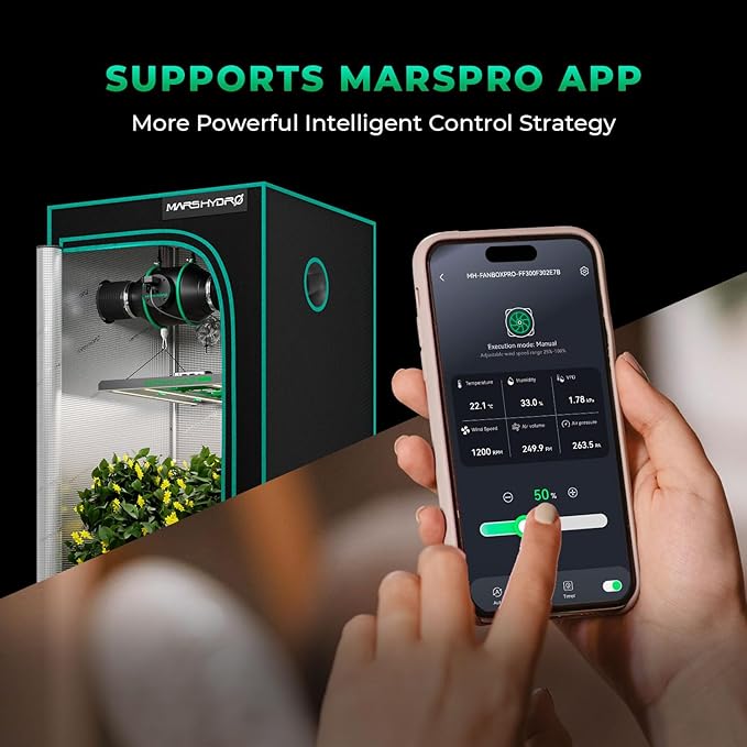 MARS HYDRO iFresh 4 Inch Smart Inline Fan Combo, - Image 7