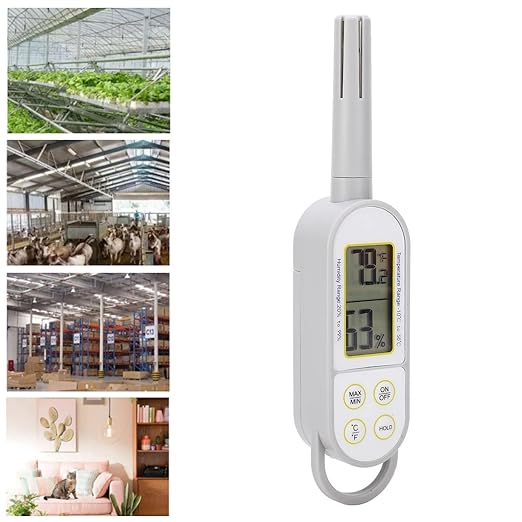 Indoor Temperature Humidity Meter, Digital Dry Wet Thermometer Handheld - Image 6