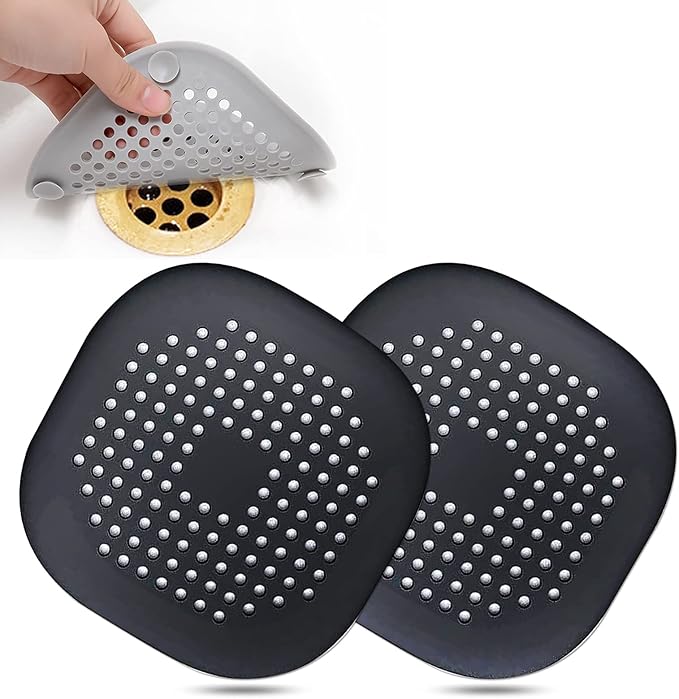 Hair Drain Catcher, Square Drain Cover by Bovinde