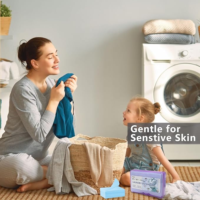 Laundry Detergent Sheets | Ultra-Portable | Travel Size | 32 Loads, 5-Second - Image 8