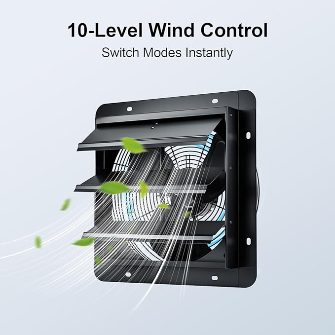 GROWNEER 14 Inch Shutter Exhaust Fan - Image 4