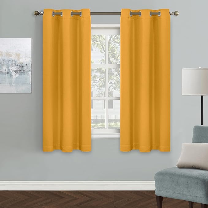 MYSKY HOME Grommet top Thermal Insulated Window Blackout Curtain by MYSKYHOME