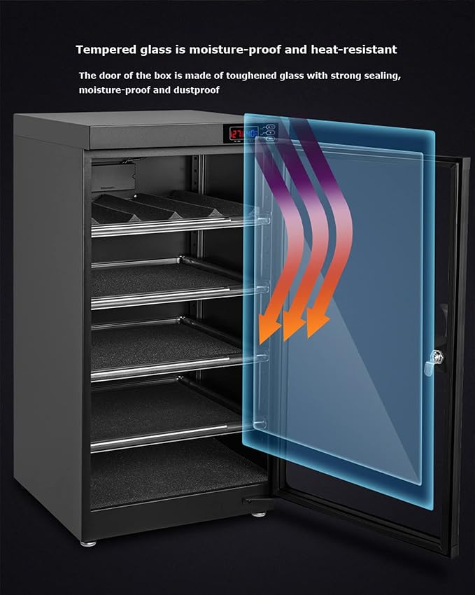 TECHTONGDA 80L Dehumidify Dry Cabinet Box Storage, Full Automatic Digital - Image 7