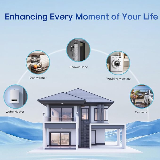 ICEPURE 5 Micron 4.5" x 10" CTO10BB-KDF Whole House Water Filter Coconut Shell - Image 8