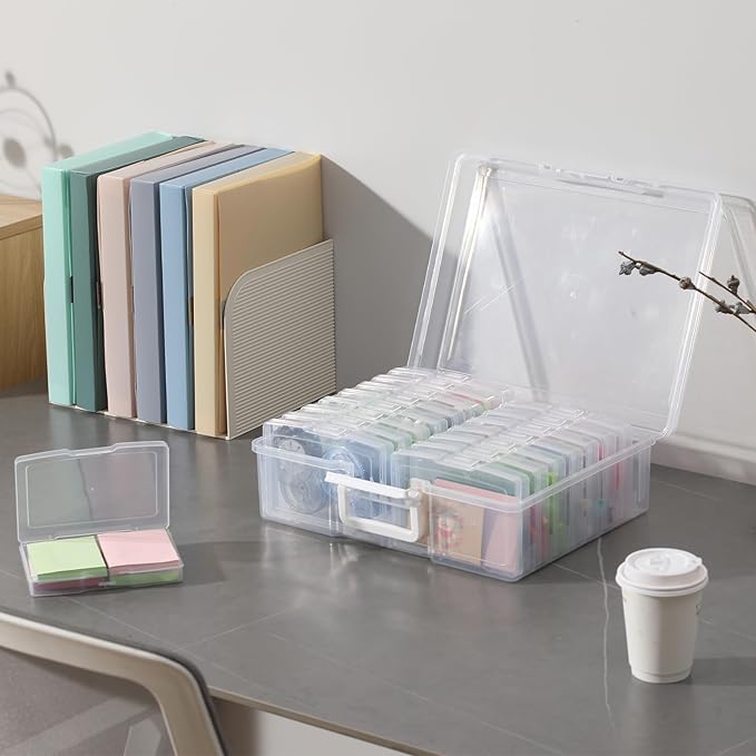 novelinks Transparent 4" x 6" Photo Organizers and Photo Storage Box - Image 6