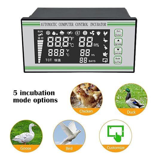 Xm-18S Egg Poultry Incubator System, 110V Automatic Egg Incubator Controller - Image 3