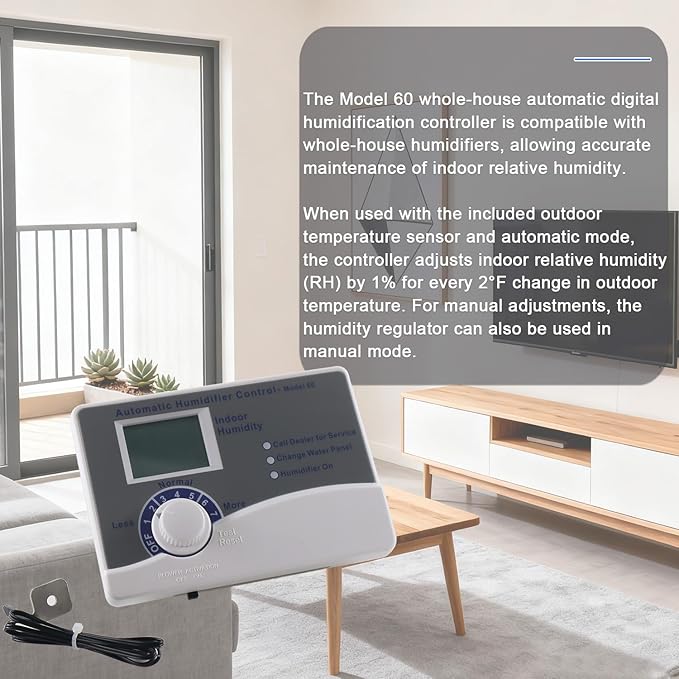 Model 60 Automatic Digital Whole House Humidifier Control Humidistat - Image 4