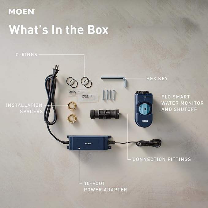 Moen Flo Smart Water Monitor and Automatic Shutoff Sensor, Wi-Fi Connected - Image 14