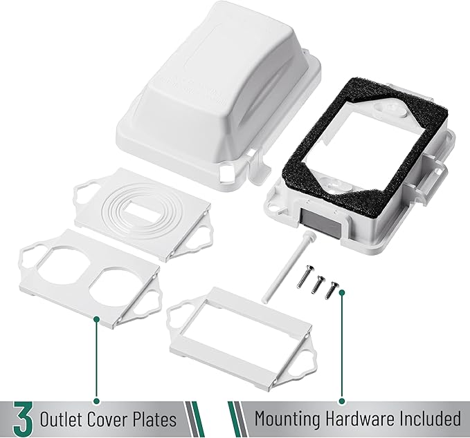 Bates Choice Weatherproof Electrical Outlet Cover, 120 Volts AC, Compatible - Image 5