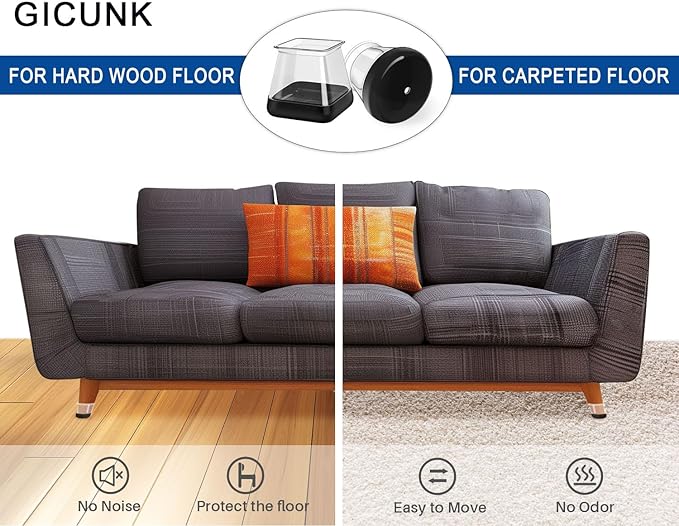 Chair Leg Floor Protectors Furniture Sliders - Image 2