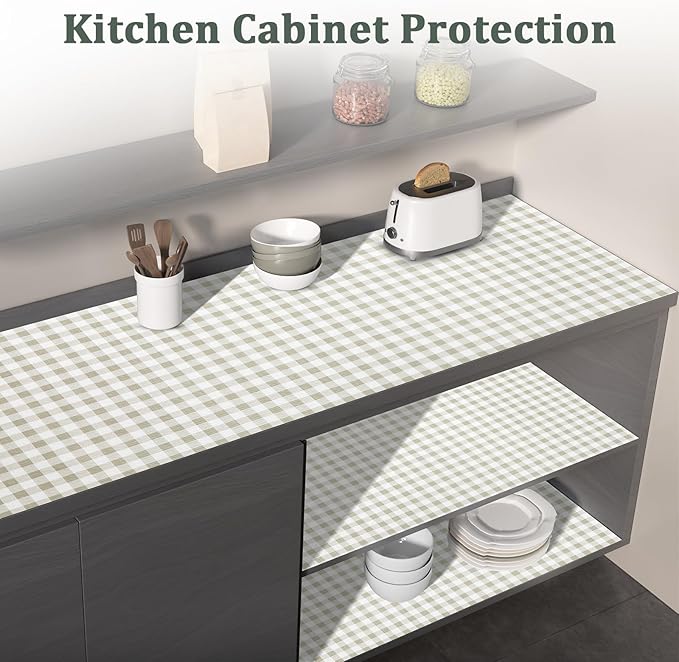 Shelf Liner for Kitchen Cabinets 18" x 240" Non-Adhesive Non-Slip Drawer Liners - Image 7