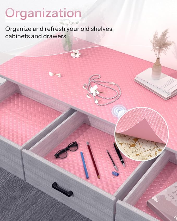 Shelf and Drawer Liner for Kitchen Cabinet, Non-Adhesive 18in x 240in - Image 5