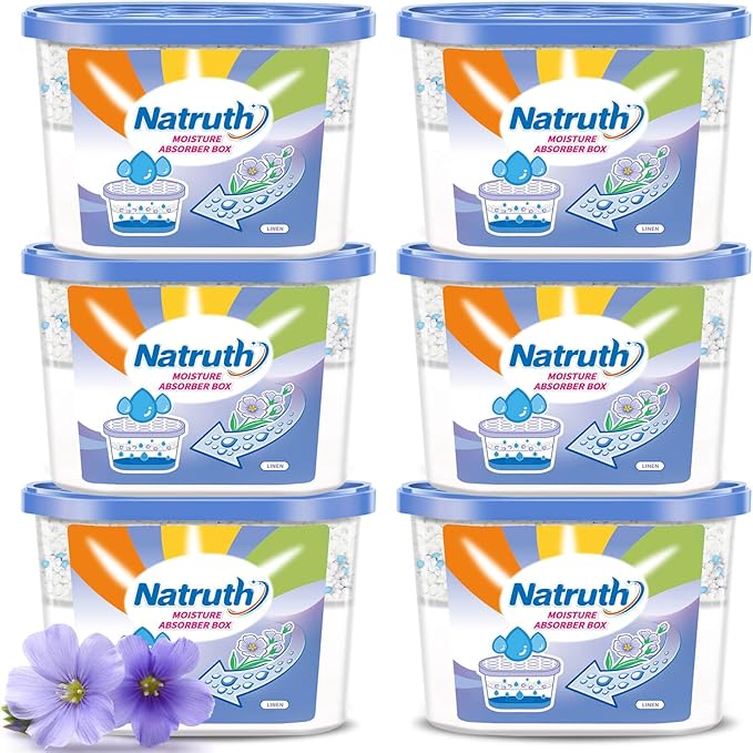 NATRUTH Fresh Linen Moisture Absorber（6 Pack）12.5 Oz, Humidity Absorber by HOME