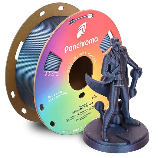 Polymaker Panchroma Blue Color Changing PLA, Glitter Starlight Twilight 3D by Polymaker