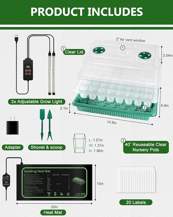 joyhalo 40 Cell Seed Starter Kit - Image 5