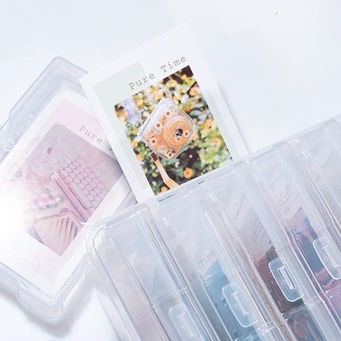 novelinks Transparent 4" x 6" Photo Organizers and Photo Storage Box - Image 6