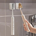 2 Pcs Toothbrush Holders for Bathroom, Toothbrush Holder Wall Mounted by Lodeihoo