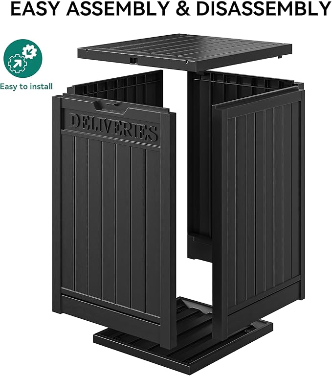YITAHOME Resin Package Delivery Box 51 Gallon, Secure Lockable Resin Package - Image 6