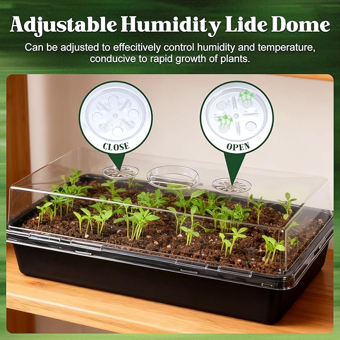 15 Pcs 4'' Tall Sturdy Humidity Domes, Taller and Thicker 1020 Humidity Domes - Image 3