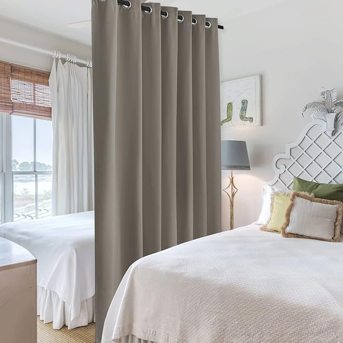 RYB HOME Blackout Curtains Soundproof Energy Saving Insulating Privacy Room - Image 2