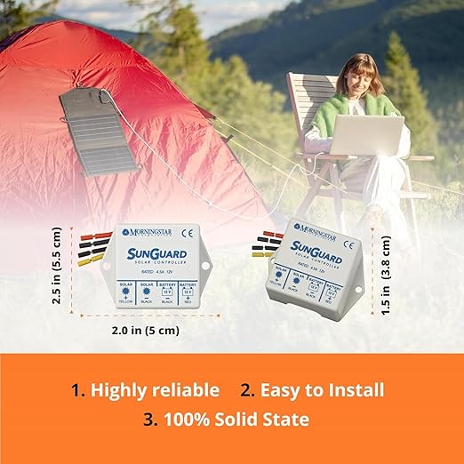 Morningstar Sunguard 4.5A PWM Solar Charge Controller - Image 3