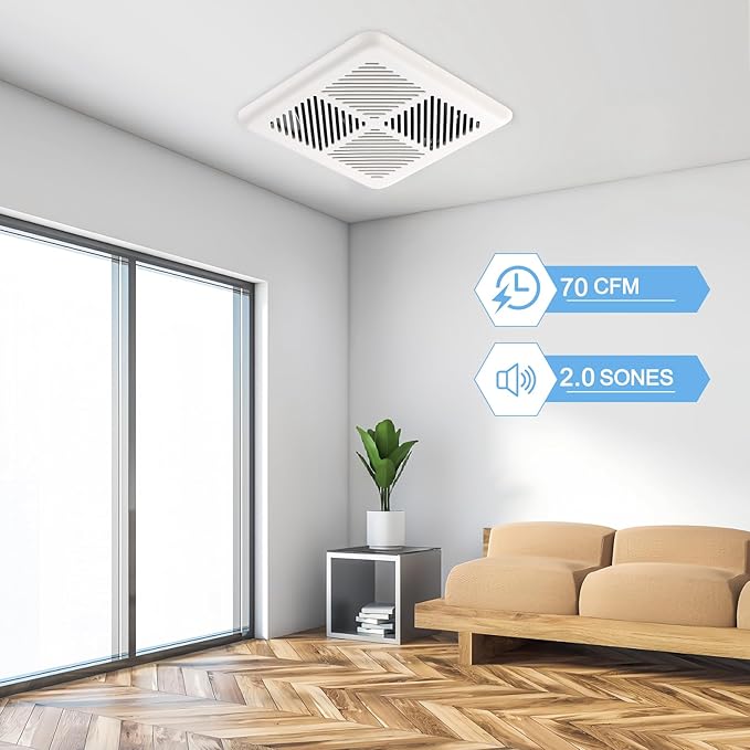 Tech Drive Very Quiet Bathroom Exhaust Fan - Image 3