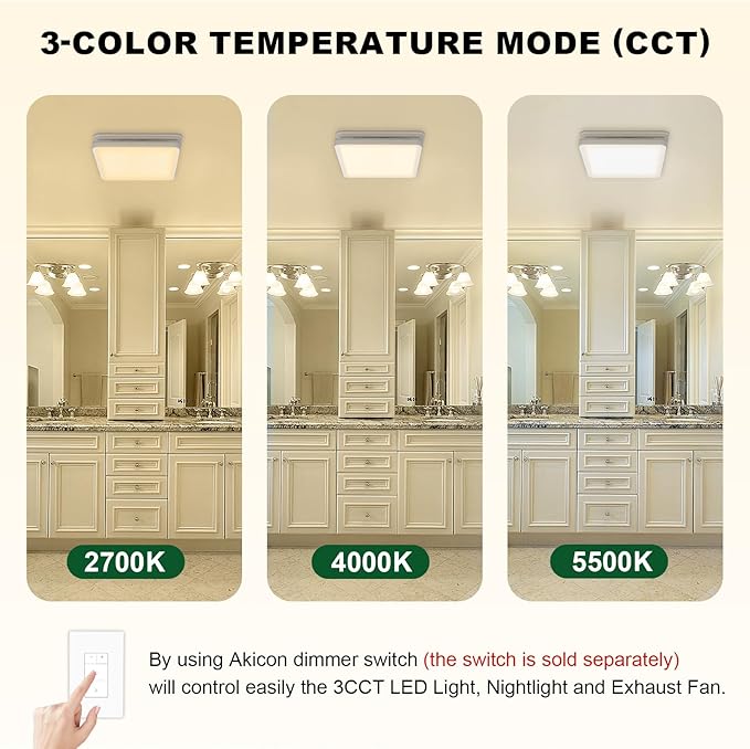 Akicon Bathroom Exhaust Fan - Image 3