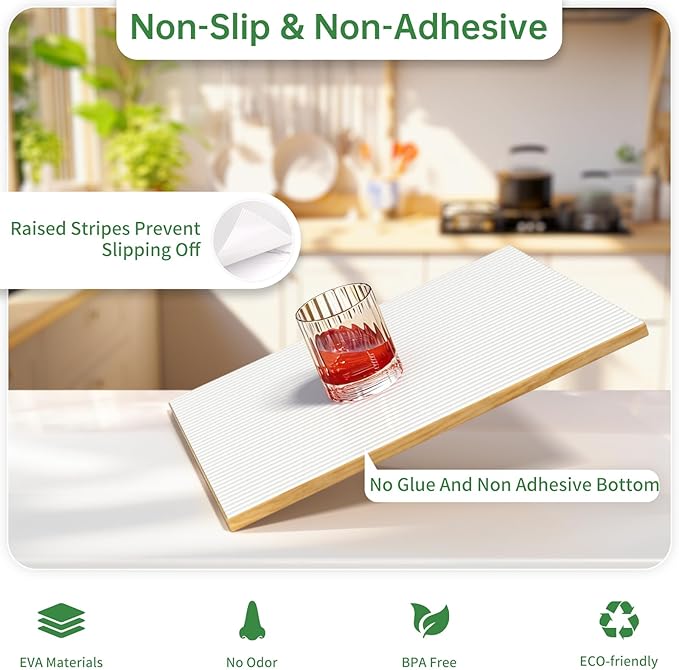 Shelf and Drawer Liner for Kitchen Cabinet, Non-Adhesive 12in x 240in - Image 2
