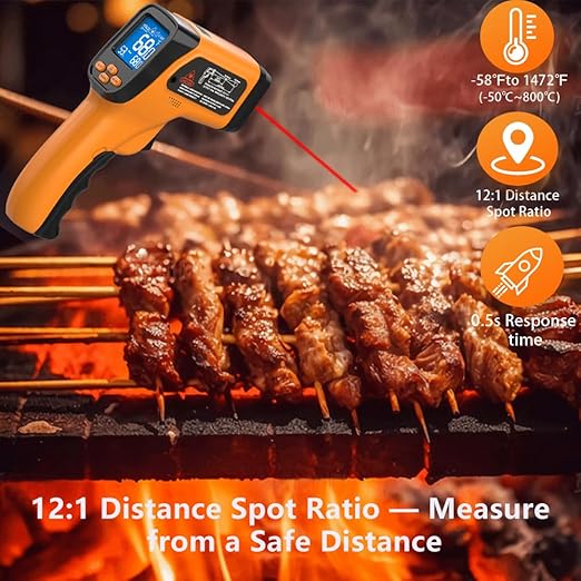 Infrared Thermometer Gun for Cooking, Non Contact Thermometers Laser - Image 3