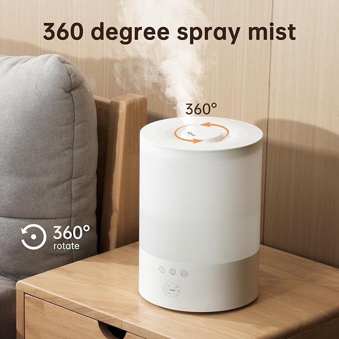 YOGIN Humidifiers for Bedroom Large room, Top fill 2.5L Ultrasonic cool mist - Image 6