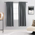 DONREN 72 Inches Long Room Darkening Curtain Draperies by DONREN