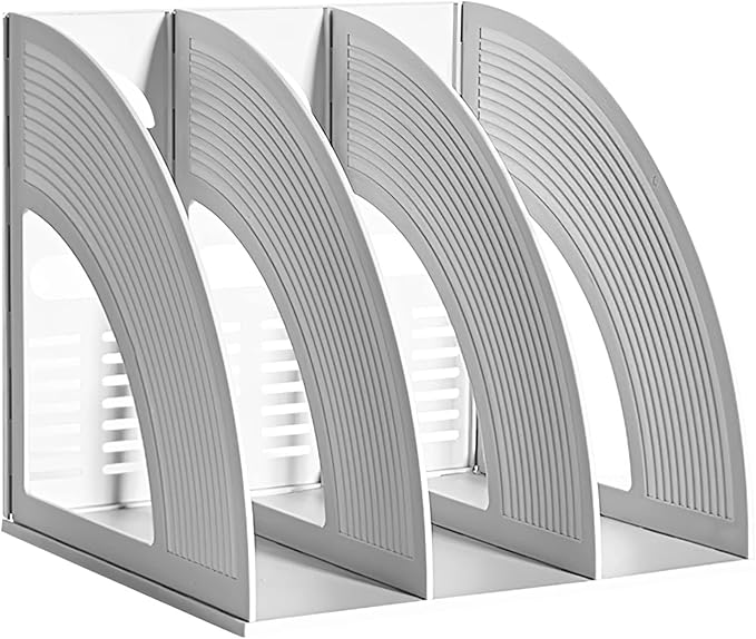 Marte Vanci Magazine File Holder Book Desktop Organizer Plastic Storage Sturdy - Image 2