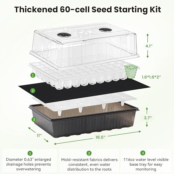 Seed Starter Tray with Grow Light - Image 4