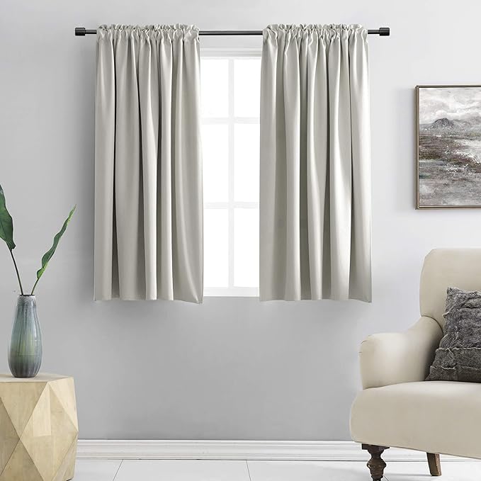 DONREN 54 Inch Bedroom Curtains Panels by DONREN