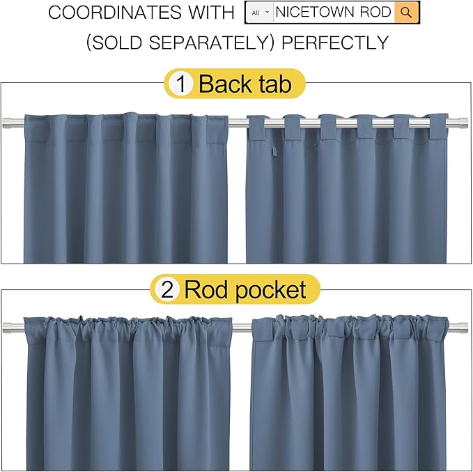 NICETOWN Blackout Curtains for Large Window - Image 3