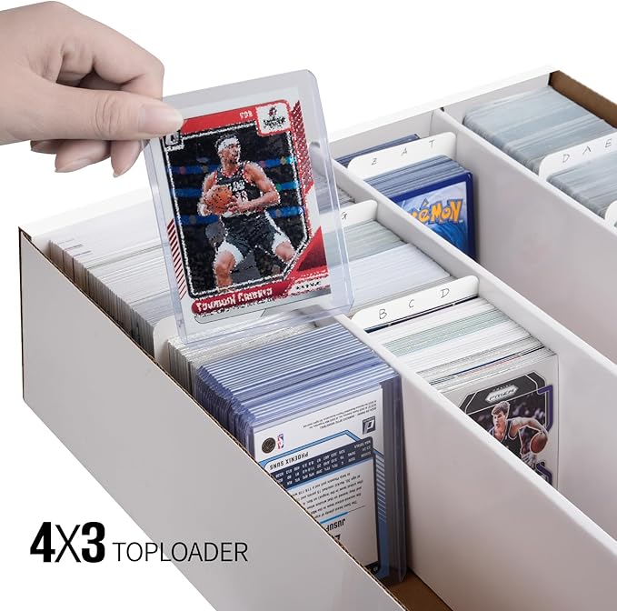2 Pack Cardboard Card Storage Box，Bulk Card Storage Box，4 Row 3200 Count - Image 3