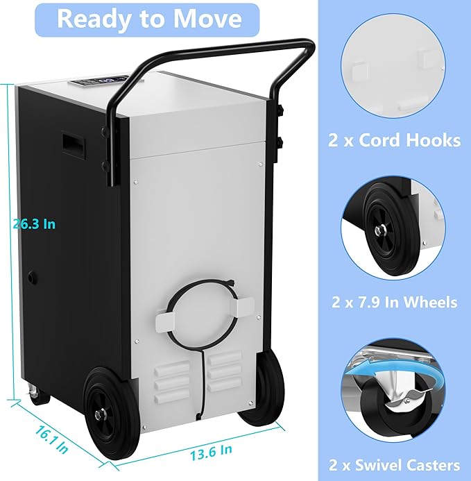 168 Pints Commercial Dehumidifier - Image 4