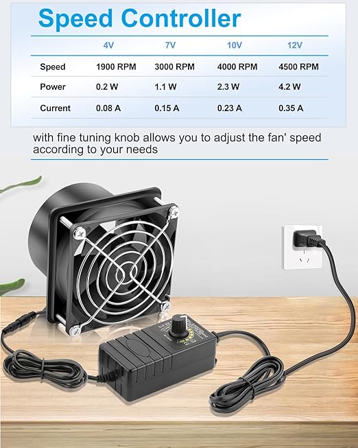 GDSTIME 3 Inch Solder Fume Smoke Extractor Fan - Image 4
