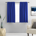 DONREN 54 Inch Length Royal Blue Blackout Curtain Drapes by DONREN