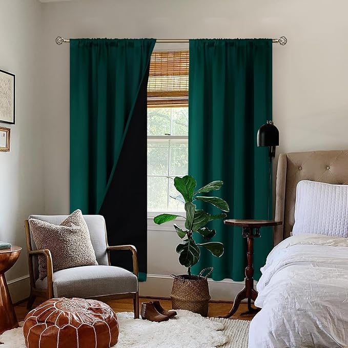 BGment Full Blackout Curtains for Living Room 72 Inch Length 2 Panels Set - Image 2