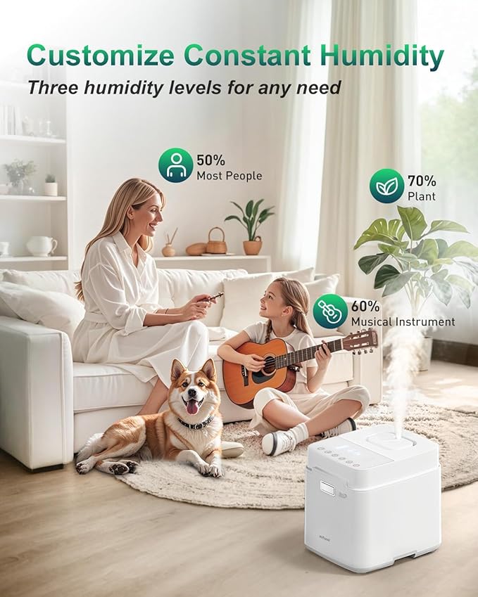 Mifasol Stainless Steel Warm Mist Humidifier, 3.3L/0.87Gal Steam Humidifier - Image 5