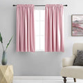 DONREN 48 Inch Pink Curtains Blackout Drapes by DONREN