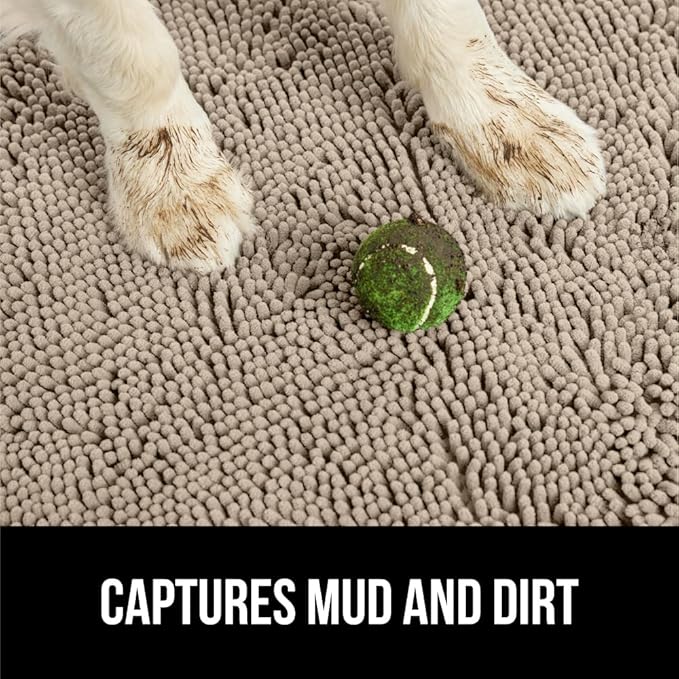 GORILLA GRIP SOAKSTOPPER Dog Door Mat, 36x24 Machine Washable Rug Absorbent - Image 3