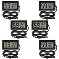 6-Pack Mini Digital Thermometer Hygrometer by DWEII